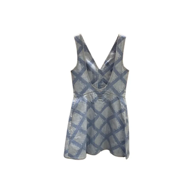 CHANEL 20M Beach Collection Slip Dress Women's Blue-1