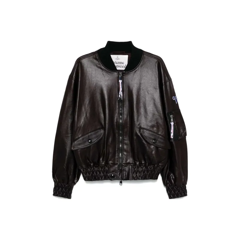 Vivienne Westwood Bernardo Drop Shoulder Bomber Jacket-0