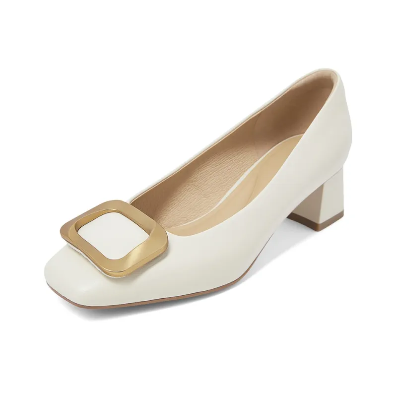 COMELY High Heels Women's Cream White, Creamy Apricot, Elegant Black-1