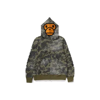 A BATHING APE X Joshua Vides Milo Face Full Zip Hoodie