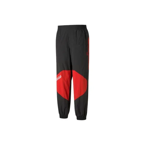 PUMA X FERRARI Casual Pants Unisex Red Black