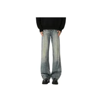 BENGEN Jeans Unisex Blue