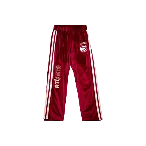 Mitchell Ness Casual Pants Men Red