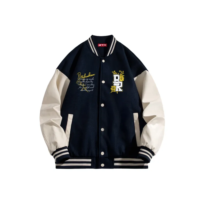 BTR Baseball Jacket Unisex Dark Blue-6