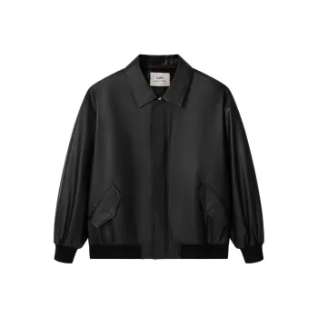 GXG Leather Jackets Men Black