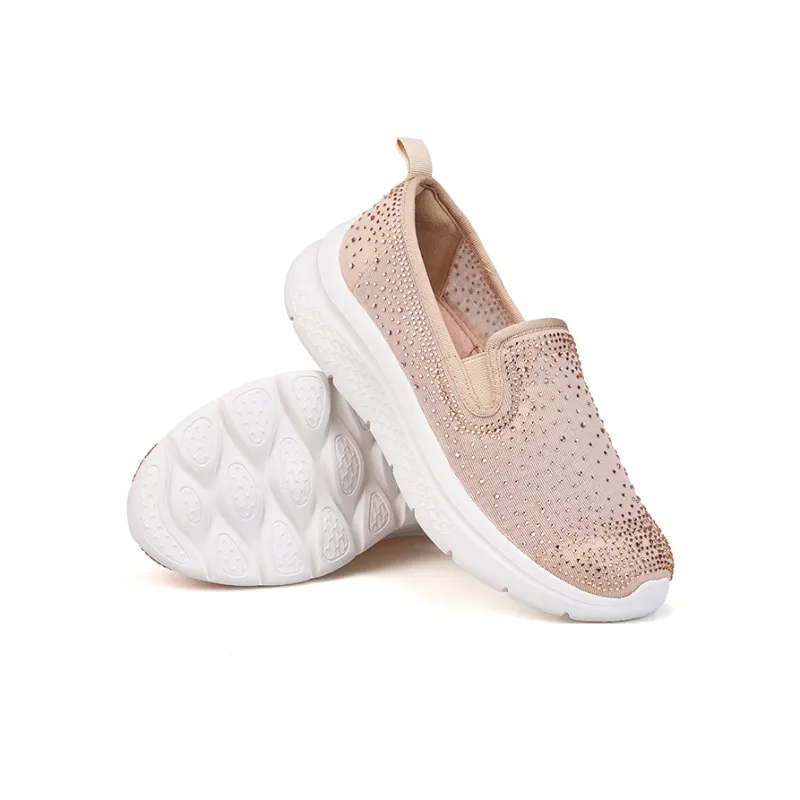 Joy&Mario Breathable Lightweight Height Increasing Low Top Casual Shoes Women's-6