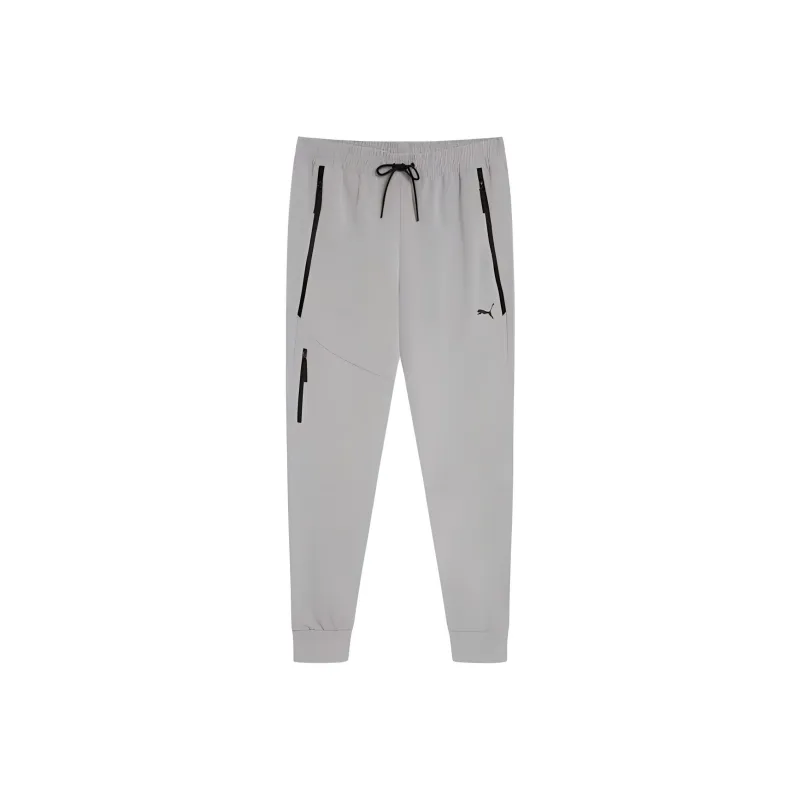 PUMA TECH Knitted Sports Pants Men's Concrete Gray-0