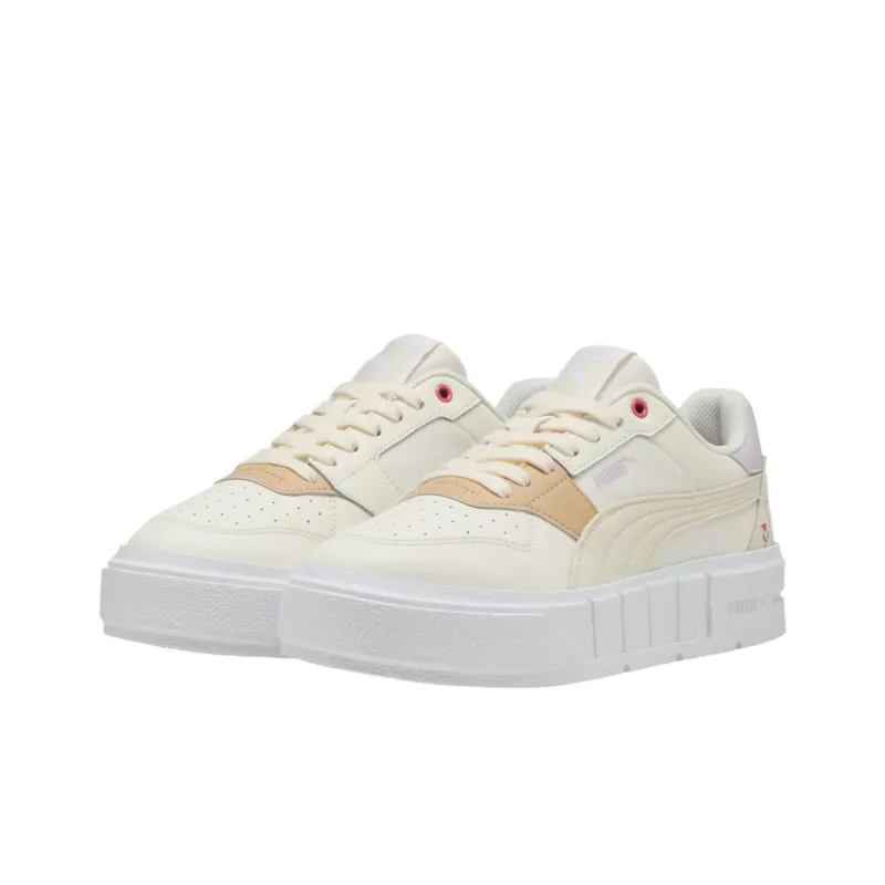 PUMA CALI COURT Low Top Skateboard Shoes Women's Ecru-2