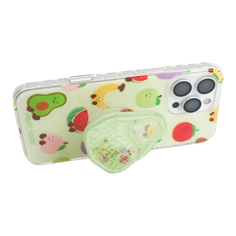 Wei Xin Acrylic Material Full Screen Fruit Jeycat Phone Cases Compatible With IPhone 16/15 Pro Max/Apple 13/14 Pro/Max-3