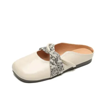 City Camel Rubber Sole Slip Resistant Closed Toe Slippers Women's