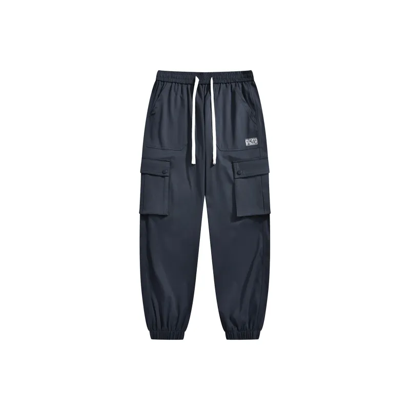Small Columns Under The Sea Cargo Pants Unisex-8
