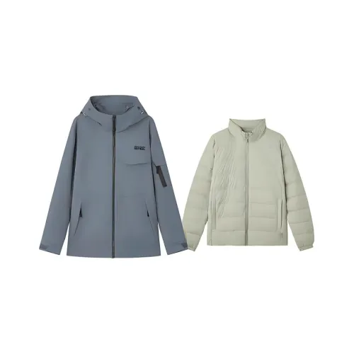Skechers Down Jacket Men's Periscope Gray