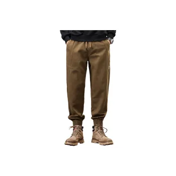 Tonlion Casual Pants Men's Dark Brown