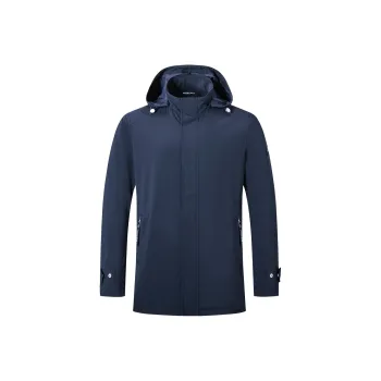 SEPTWOLVES Trench Coat Men's Navy Blue
