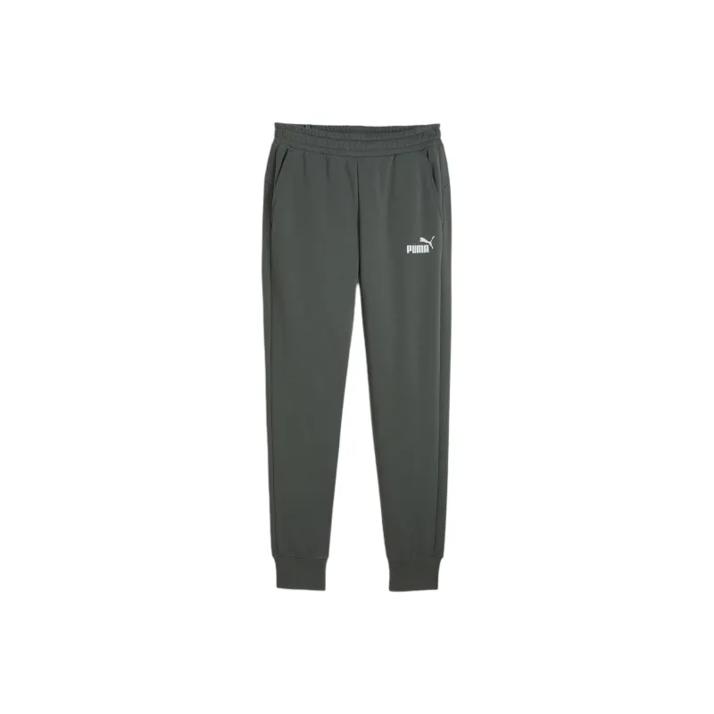 PUMA Essentials Logo Sweatpants Men Knitted Sports Pants Men's Graphite Gray-0