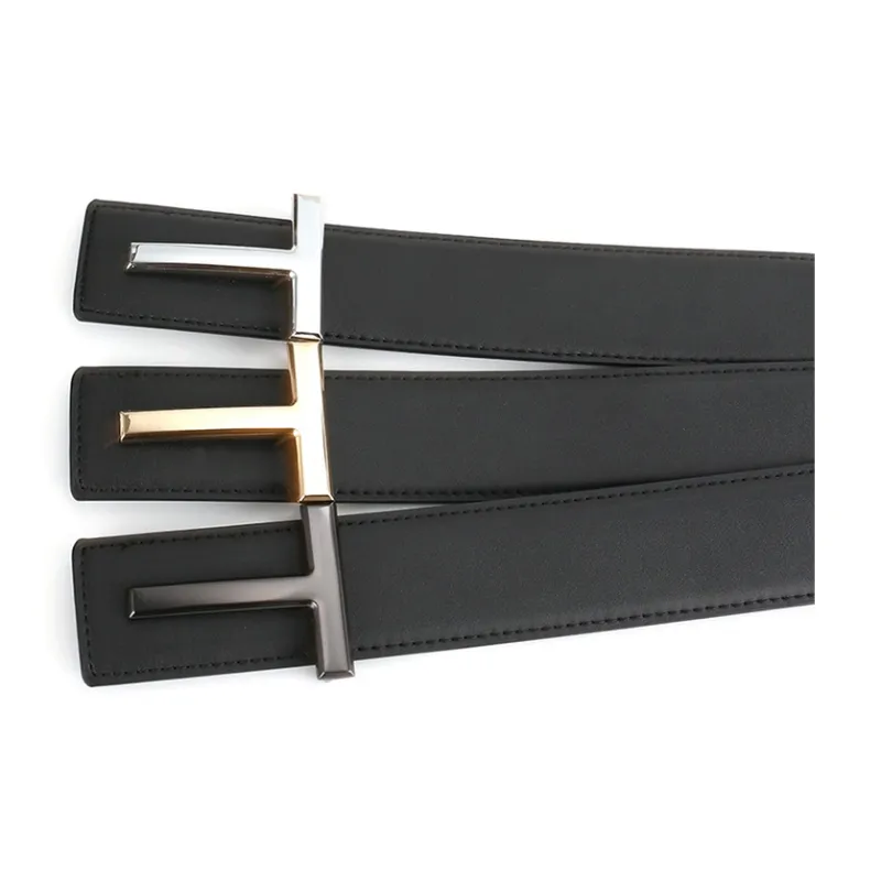 Yalu Preferred Cow Split Leather Belts Unisex 3.8CM-1