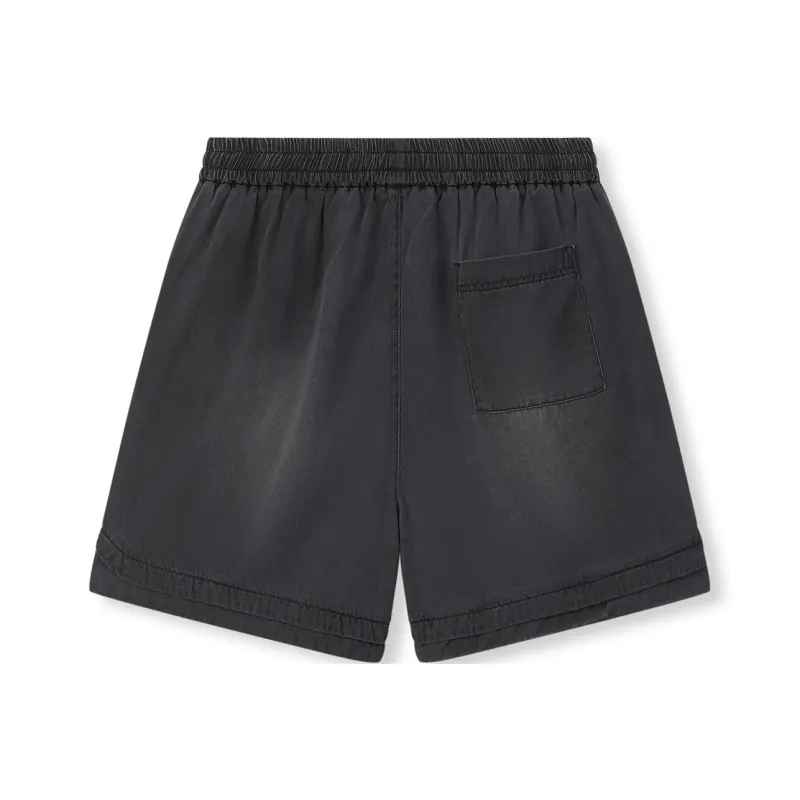 BONELESS Denim Shorts Unisex Black-1