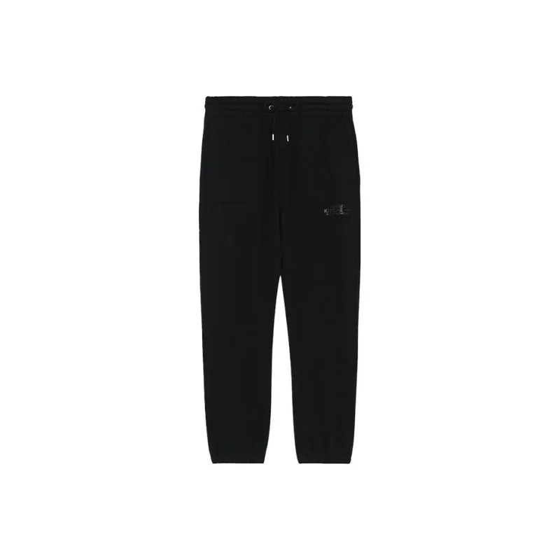Maison Kitsune Casual Pants Unisex Black-0