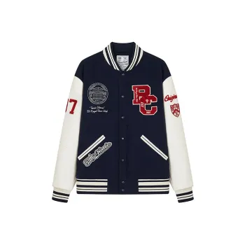 Teenie Weenie Men Baseball Jacket Unisex Navy Blue