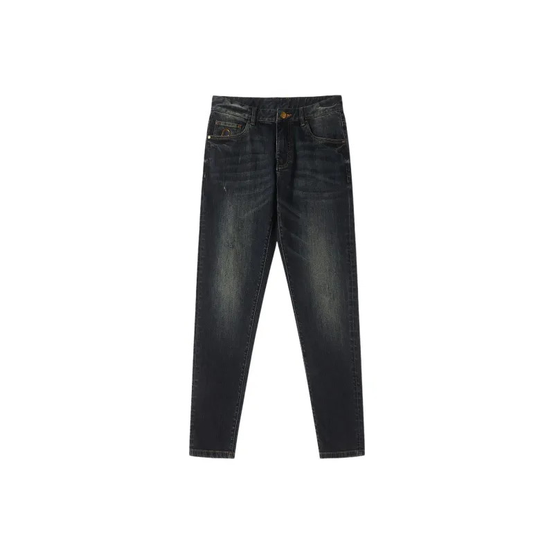 C'N'C Rhythm Party Series Fall And Winter Jeans Men's Denim Blue-0