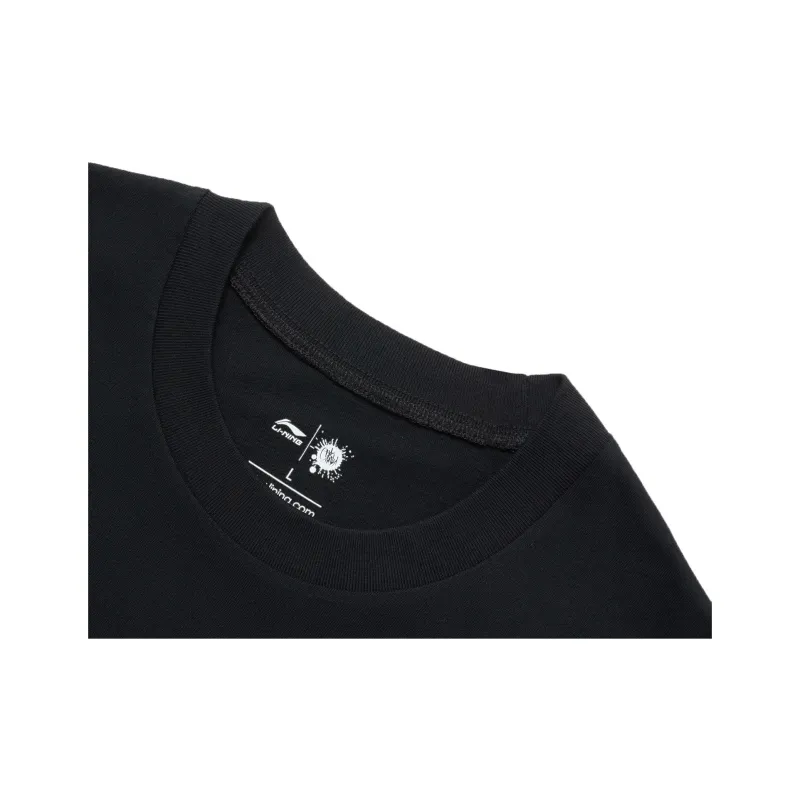 LiNing Short Sleeved T Shirts Unisex Black-2