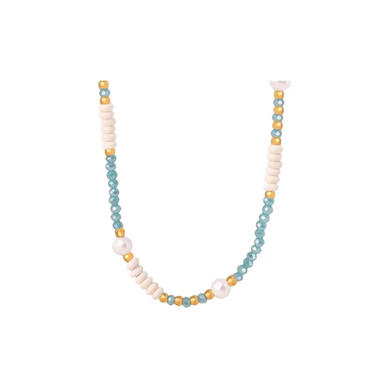 ZHENZHUAOMI Pearl Collarbone Chain Necklace Women's-4