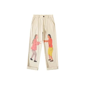 Crying Center Casual Pants Unisex Light Khaki