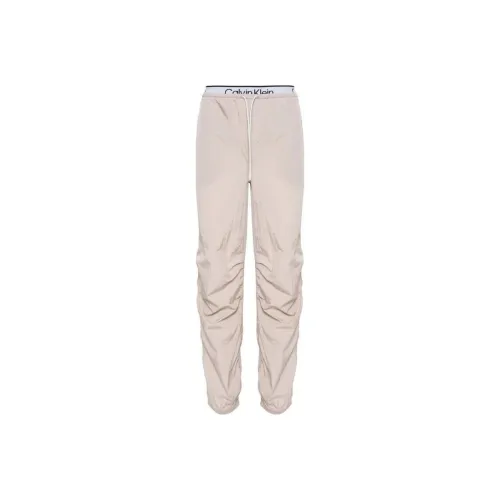CALVIN KLEIN Waistband Tracksuit Bottoms Casual Pants Men's Beige