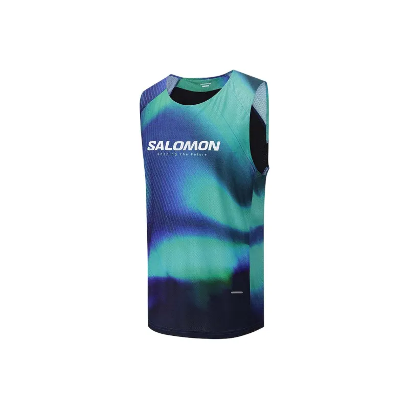 SALOMON Tank Top Unisex Tech Base Blue-2