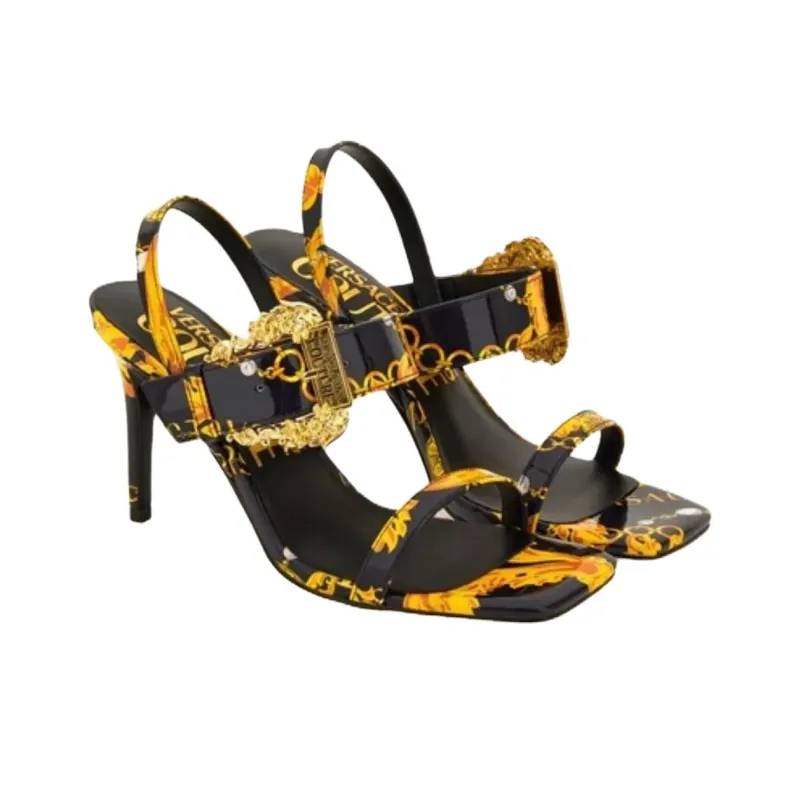 VERSACE JEANS COUTURE One Strap Sandals Women's Black-2