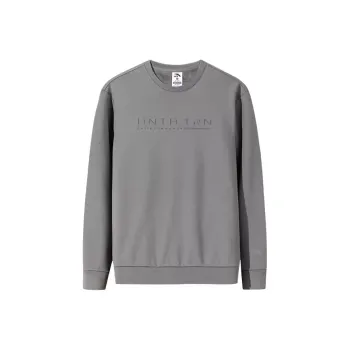 Anta Comprehensive Training Collection Sports Lifestyle Collection Sweatshirt Men's Silent Gray