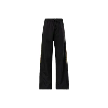 Reebok Colourblock Vector Track Casual Pants Unisex Black/Khaki Green
