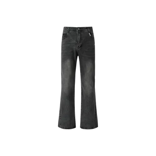 FAKE VINTAGE Jeans Unisex Black Gray Color