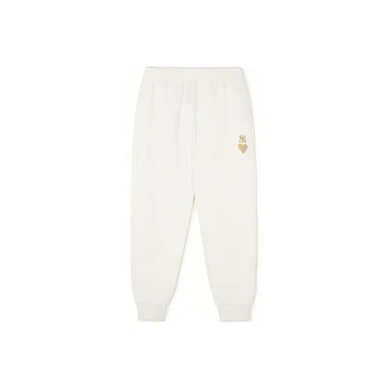 MLB SS24 New York Yankees Knitted Sports Pants Unisex Cream-0