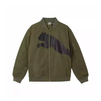 PUMA Jackets Men Olive Green