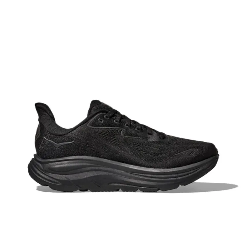 HOKA ONE ONE CLIFTON 10 Anti Slip Wear Resistant Low Top Casual Running Shoes Men's Black-1