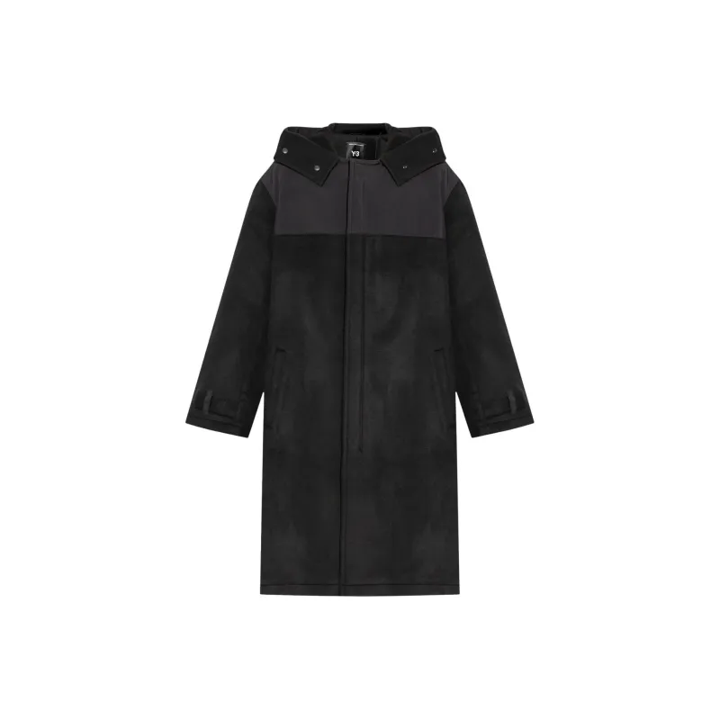 Y 3 Mid Length Hooded Coat-0
