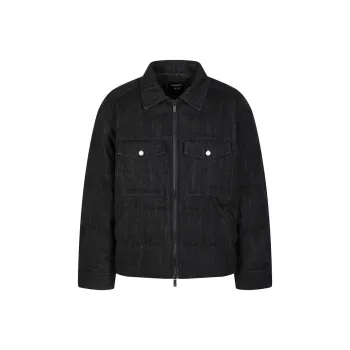 CROQUIS x Neil Barret Down Jacket Men's Denim Black