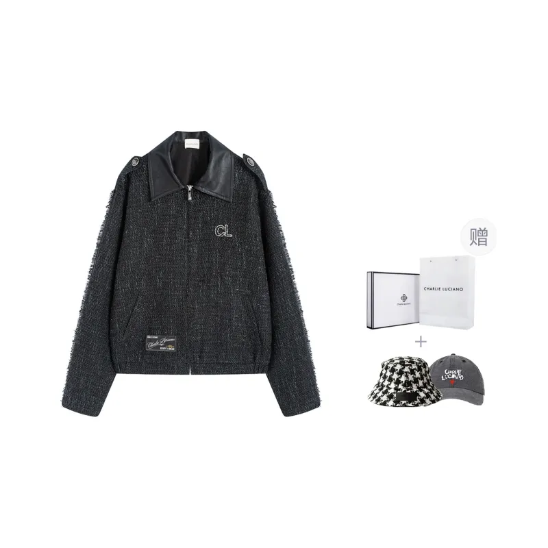 Charlie Luciano Leather Jacket Unisex Black-0
