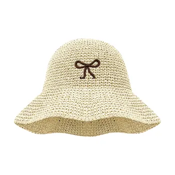 ZKY Straw Woven Bucket Hats Unisex