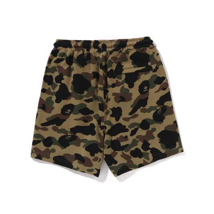 A BATHING APE 1st Camo Jacquard One Point Relaxed Fit Sweat Shorts-1