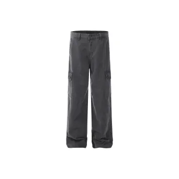 GBXM Cargo Pants Unisex Washed Gray
