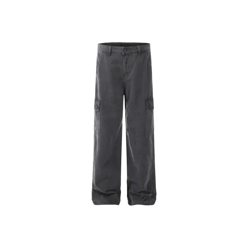 GBXM Cargo Pants Unisex Washed Gray-0