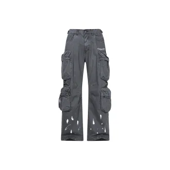 BOS BEAR Cargo Pants Unisex Gray