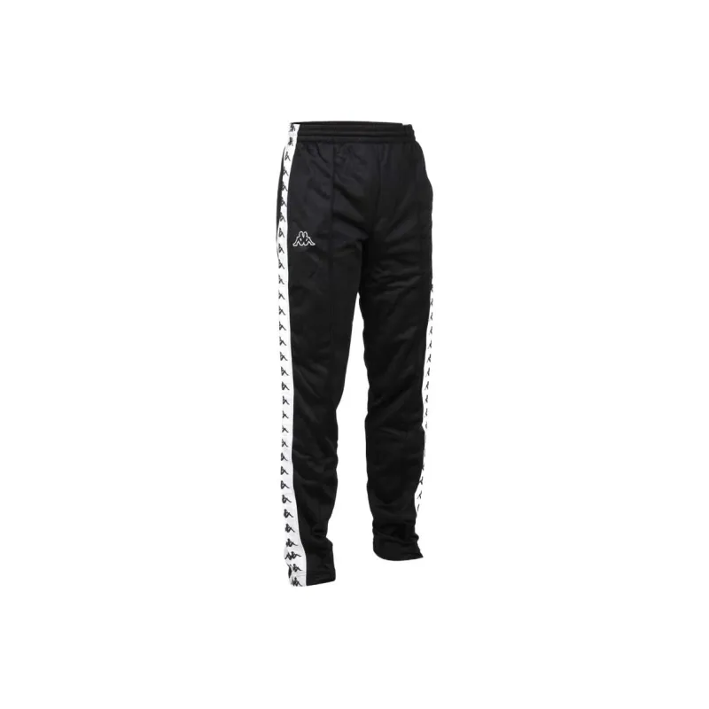 Kappa Knitted Sports Pants Men's Black White-0