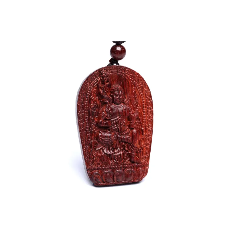 Moon Seal Hundred Rivers Rosewood Pendants Unisex-4