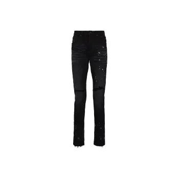 PURPLE BRAND Resin Knee Slit Skinny Jeans