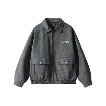 FAX FOR FMACM x For People Leather Jacket Unisex