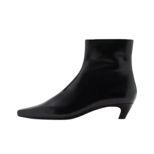 MANGO Ankle Boots 4cm Women's Black