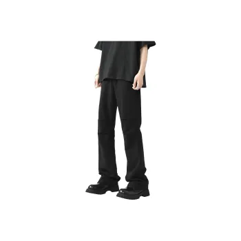 RENBEN Casual Pants For Summer Unisex Black